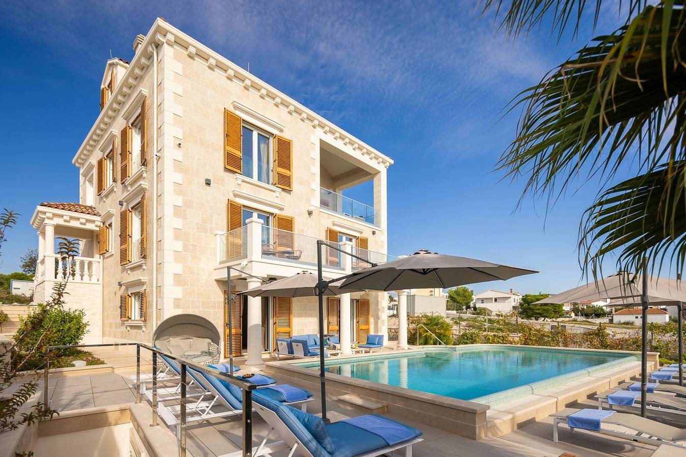 Luxury Seafront Villa Castello Rogoznica with Pool in Rogoznica, Šibenik-Knin