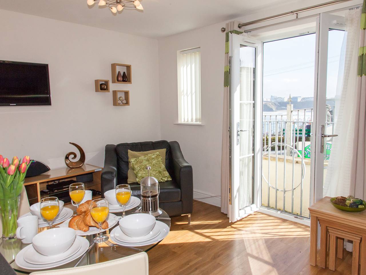Entire apartment, 1 Harbour View in Newquay, Cornwall