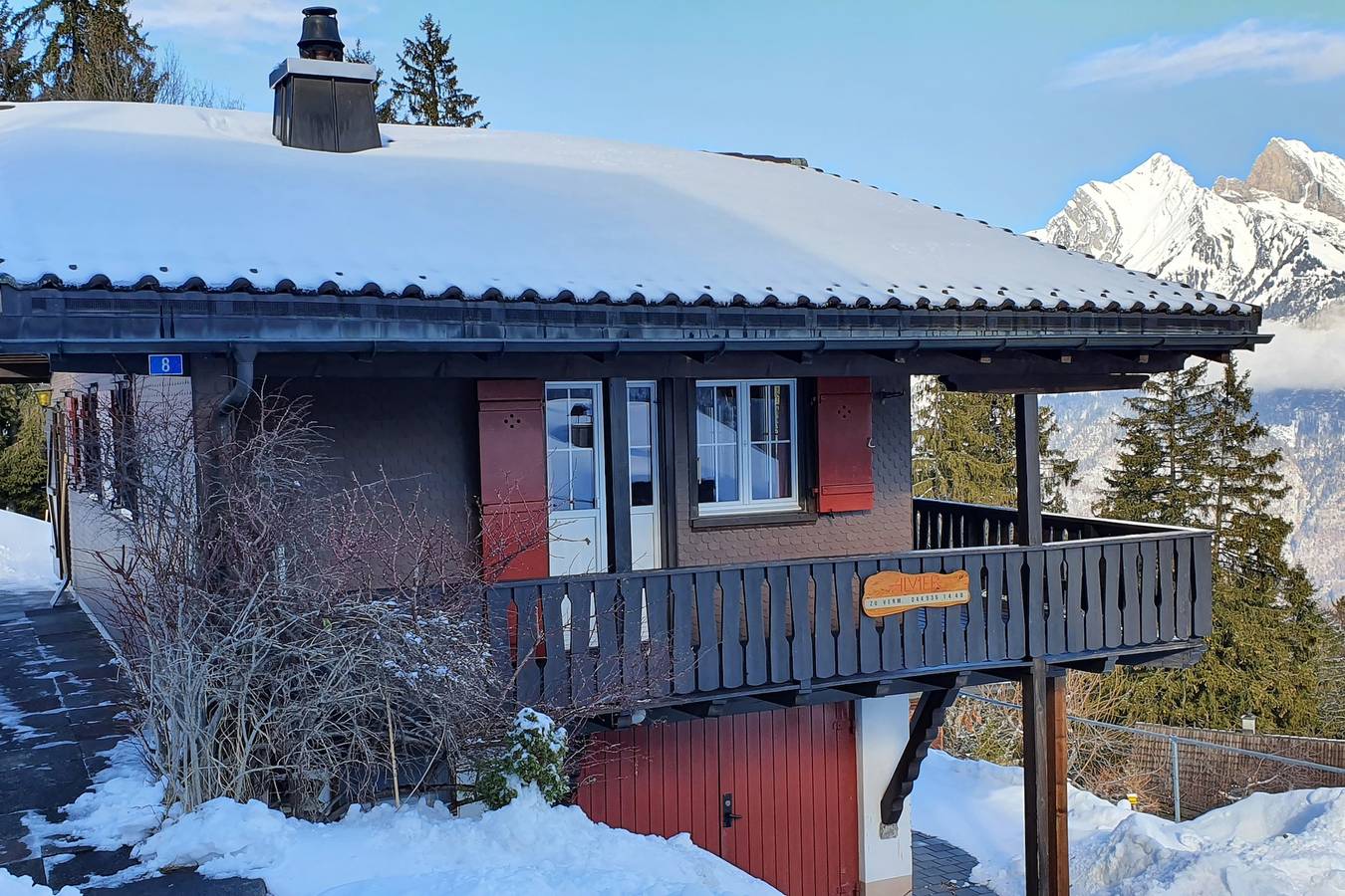 Ganze Ferienwohnung, Chalet Alvier - 3.5 Zimmerwohnung Bad/Dusche/Balkon in Flums, Churer Rheintal