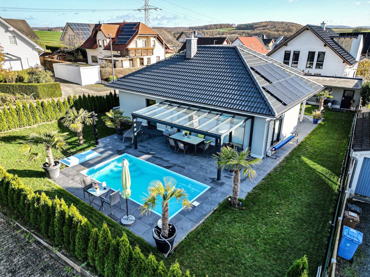 Ganze Wohnung, Ferienwohnung 'Ruhige Wohnung' mit Gemeinschaftspool, Privatterrasse und Wi-Fi in Landkreis Limburg-Weilburg