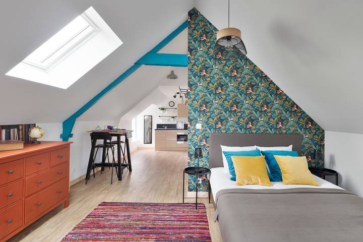 Gîte pour 2 personnes, avec Jardin à Lanvallay