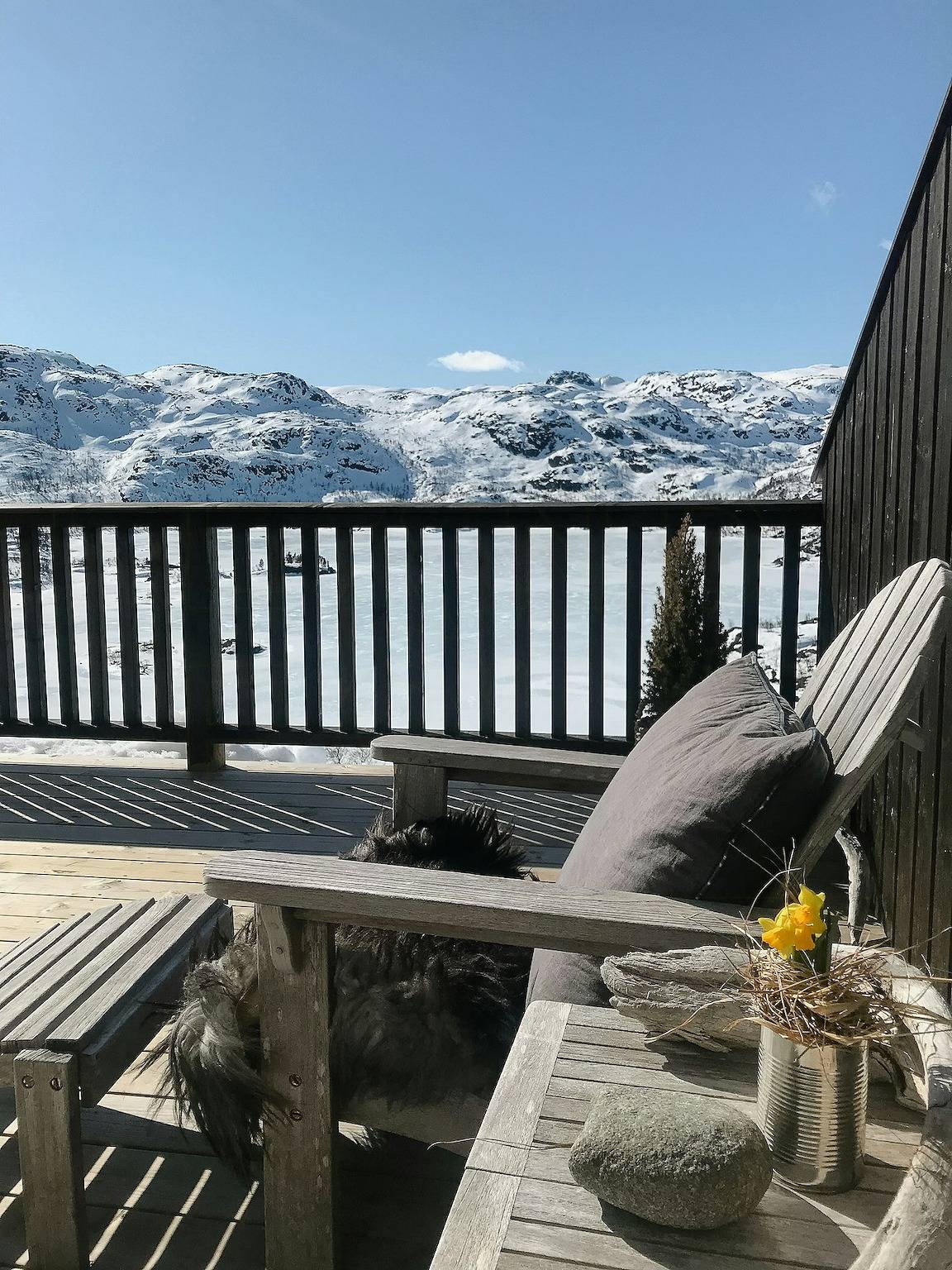 Lys og moderne hytte med fantastisk fjellutsikt in Vinje 