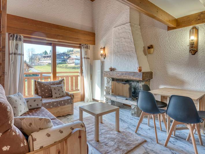Appartement de vacances pour 4 personnes, avec balcon à Megève