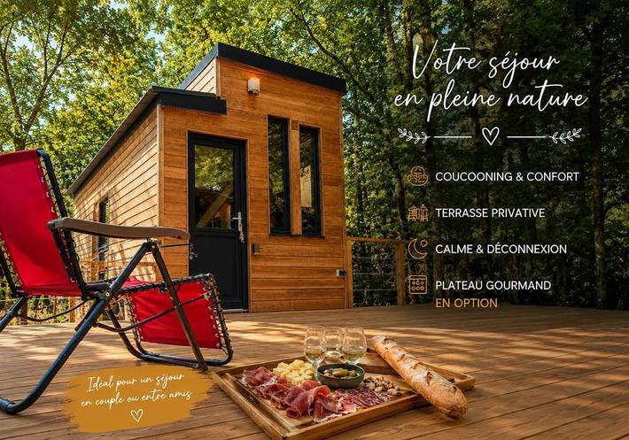 Tente pour 4 personnes, avec terrasse et vue, animaux acceptés