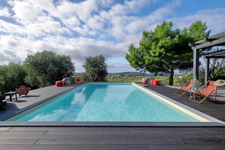 Villa con piscina per 12 persone, con Balcone ad Alghero
