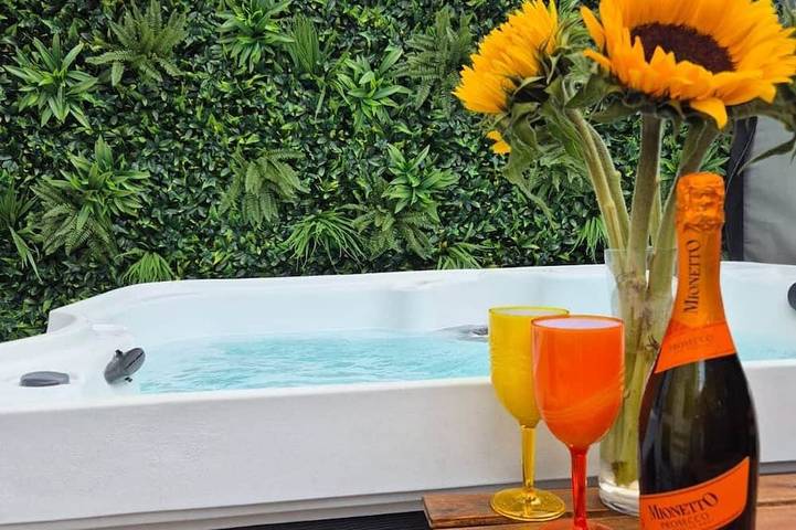 Holiday home for 12 people, with hot tub and terrace, with pets in Plymouth