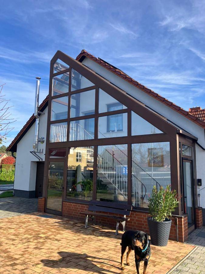 Ferienwohnung für 8 Personen, mit Terrasse und Ausblick in Groß Lindow