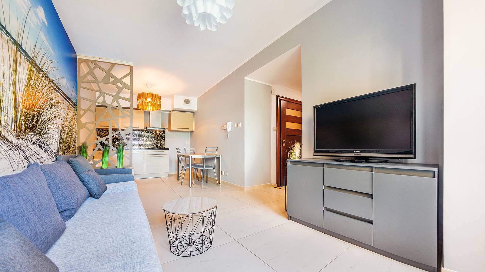 Cały apartament wypoczynkowy, Apartament wakacyjny dla 3 osób z taras in Sarbinowo, Powiat koszaliński