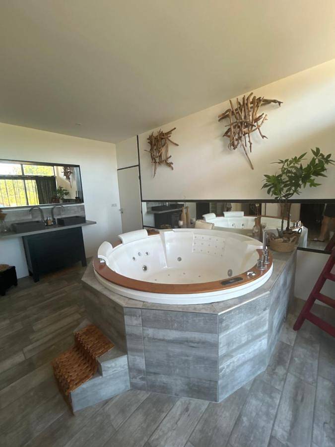 Chambre d’hôte pour 2 personnes, avec Jacuzzi et Terrasse ainsi que Jardin et Piscine
