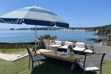 Gîte pour 6 personnes, avec terrasse dans Plage de Porsmilin