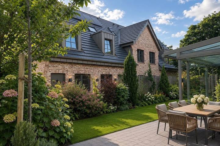 Ferienhaus für 6 Personen, mit Terrasse und Garten sowie Sauna