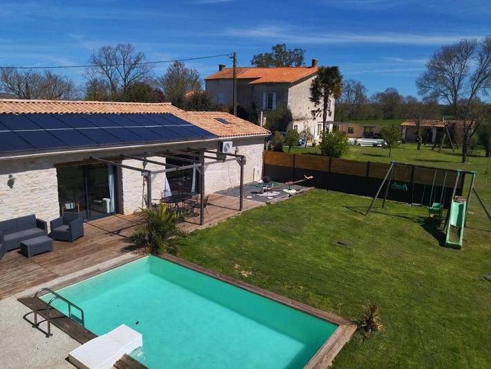 Location de vacances pour 6 personnes, avec jardin et bassin pour enfant ainsi que piscine et vue, animaux acceptés à Marigny (Deux-Sèvres) - 3