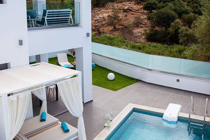 Maison de vacances pour 4 personnes, avec jardin à Bali (Crète)