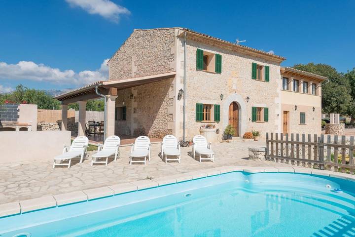 Villa 'Granja' mit Bergblick, privatem Pool und Wi-Fi in Inca, Mallorca Inselmitte