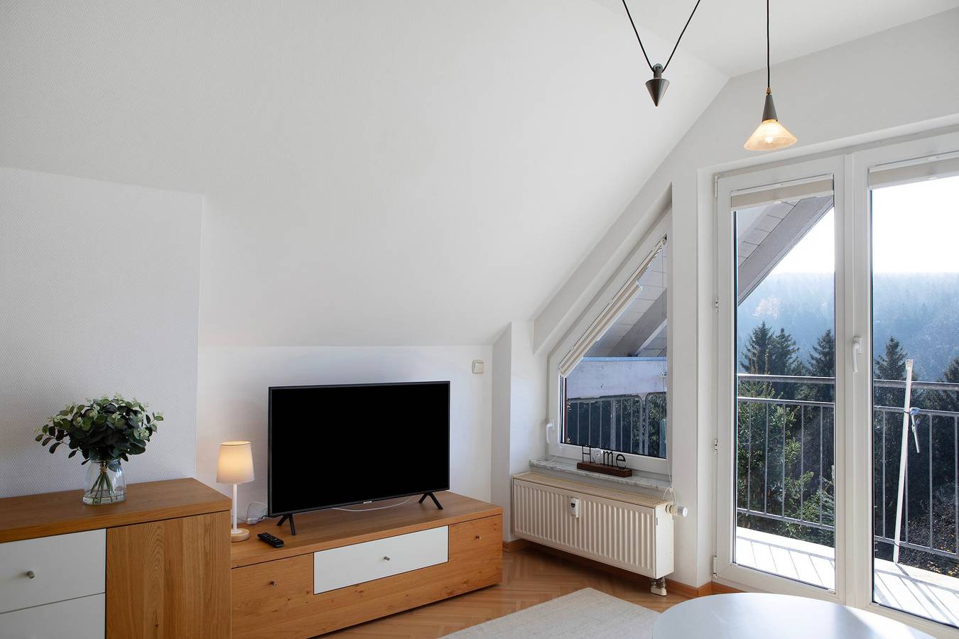 Ganze Wohnung, Ferienwohnung 'Tannenblick 7-5' mit Bergblick, Balkon und Wi-Fi in Oberhof, Rennsteig