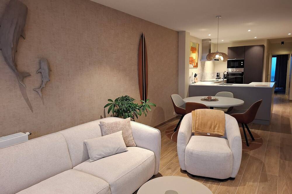 Geheel appartement, Charming appartment with splendid frontal sea view! in Brugge, Belgische Kust