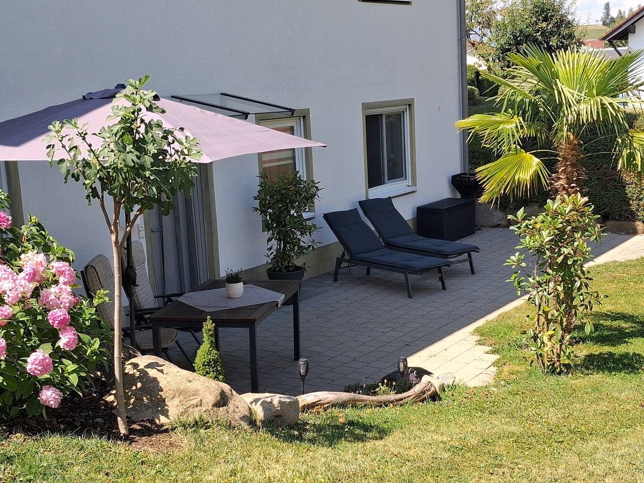 Ganze Wohnung, Ferienwohnung 'Lounge' mit Bergblick, privater Terrasse und Wi-Fi in Sigmarszell, Bayerisch Schwaben
