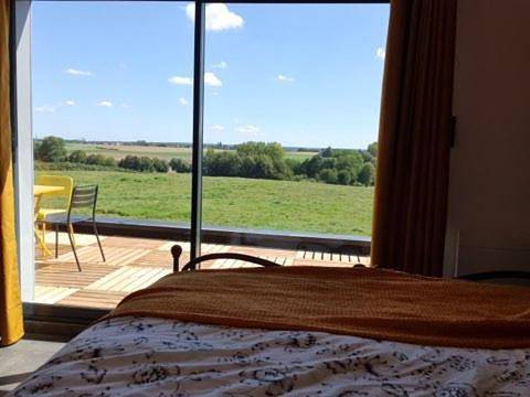 Location de vacances pour 2 personnes, avec sauna ainsi que jacuzzi et balcon à Saint-Hilaire-Cottes