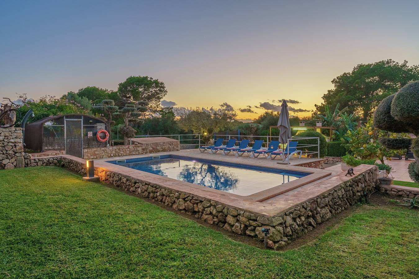 Villa "Sa Caseta Rustic Villa" com piscina, terraços e Wi-Fi (taxa turística incluída) in Cala d'Or, Santanyí