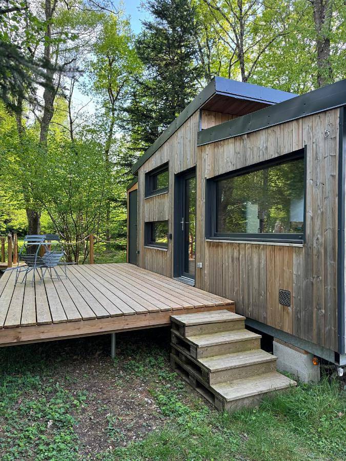 Camping pour 2 personnes, avec terrasse et jardin ainsi que vue et vue sur le lac, animaux acceptés dans le Vercors - 2