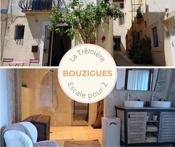 Gîte pour 2 personnes, avec vue ainsi que sauna et balcon à Bouzigues