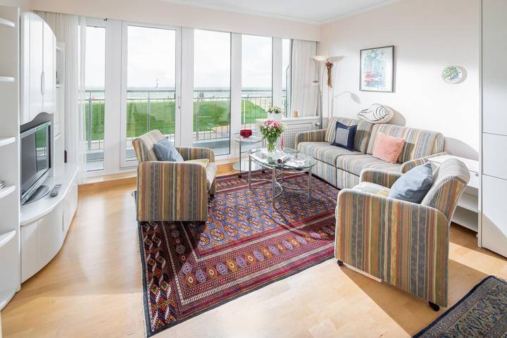 Ferienwohnung für 2 Personen, mit Balkon/Terrasse auf den Ostfriesische Inseln