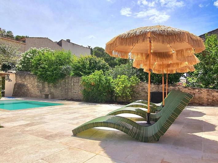 Location de vacances pour 8 personnes, avec piscine ainsi que jacuzzi et jardin à Boissières - 3