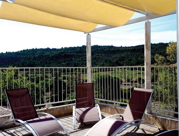 Chambre d’hôte pour 2 personnes, avec vue ainsi que terrasse et piscine, animaux acceptés dans l' Hérault - 4
