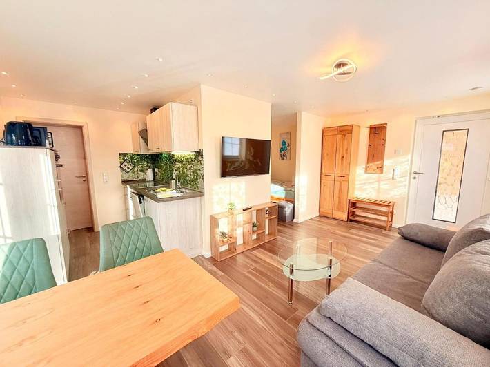 Ferienwohnung für 3 Personen, mit Garten und Ausblick in Sachsenbrunn