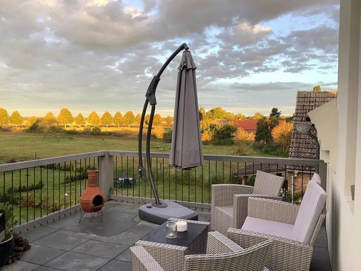 Ferienwohnung für 4 Personen, mit Terrasse und Garten sowie Pool und Ausblick in Buchholz