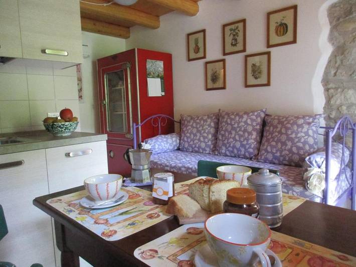 Casa vacanza per 3 persone, con panorama e giardino, con animali domestici sulle Dolomiti