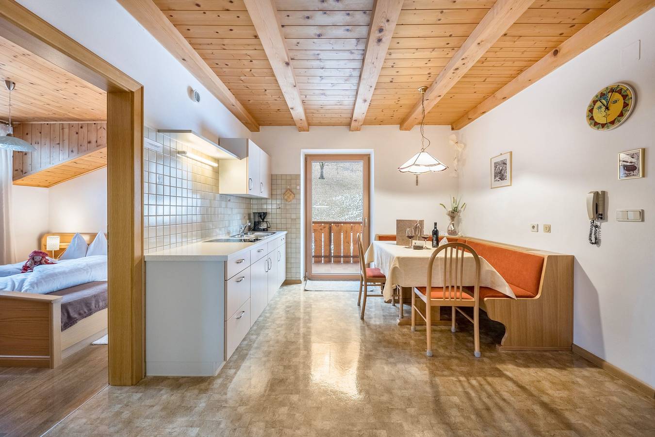 Ganze Wohnung, Eichernhof Apartment Apfelblüte auf Wunsch leckeres Vitalfrühstück und Abendessen in Vöran, Sarntaler Alpen