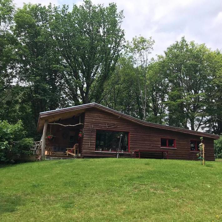 Chalet pour 4 personnes, avec Terrasse ainsi que Jardin et Vue à Spa