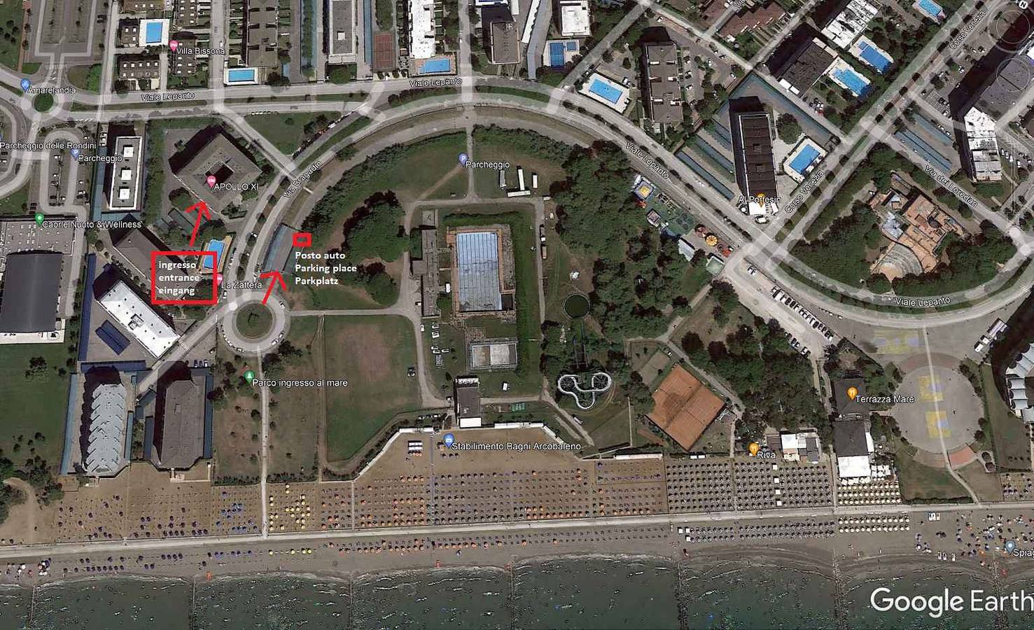 Ganze Ferienwohnung, Ferienwohnung Geräumige Zwei-Zimmer-Wohnung direkt am Strand  in Porto Santa Margherita, Caorle