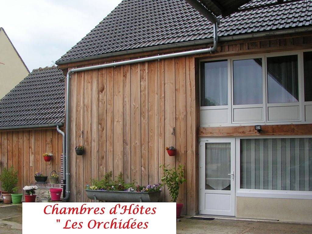 Chambres d'hôtes "Les Orchidées" - Chambre verte in Gumery, Aube