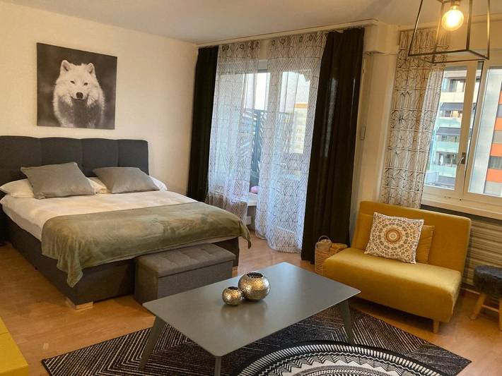 Appartement de vacances pour 2 personnes, avec Balcon ainsi que Piscine et Vue