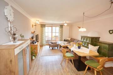 Ferienwohnung für 4 Personen, mit Seeblick und Garten sowie Sauna in Wertach