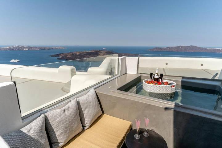Ferienhaus für 2 Personen, mit Ausblick und Terrasse auf Santorin - 4