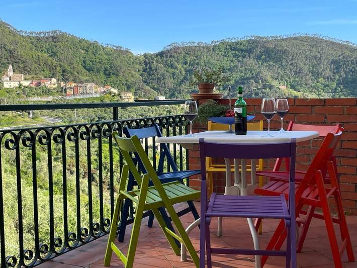 Ferienhaus für 5 Personen, mit Terrasse und Ausblick, mit Haustier