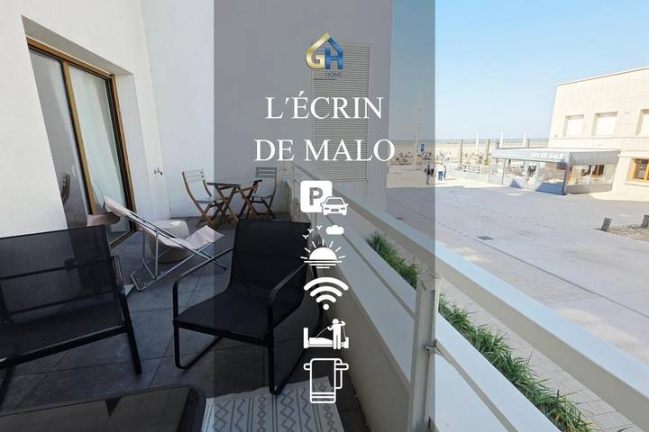 Ferienwohnung für 3 Personen, mit Ausblick und Balkon in Dünkirchen