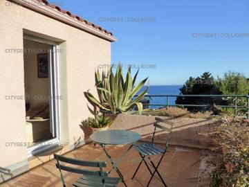 Gîte pour 4 personnes, avec terrasse dans Plage D En Baux Port Vendres