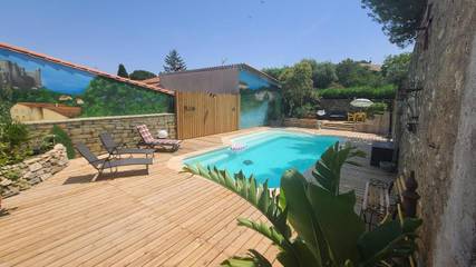 Chambre d’hôte pour 2 personnes, avec piscine et jardin à Argeliers