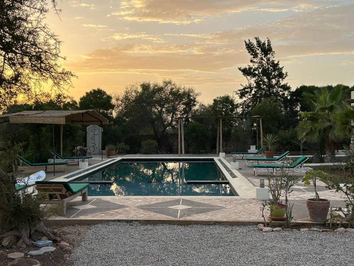 Location de vacances pour 3 personnes, avec jardin et piscine ainsi que terrasse et vue dans Sidi Kaouki - 4