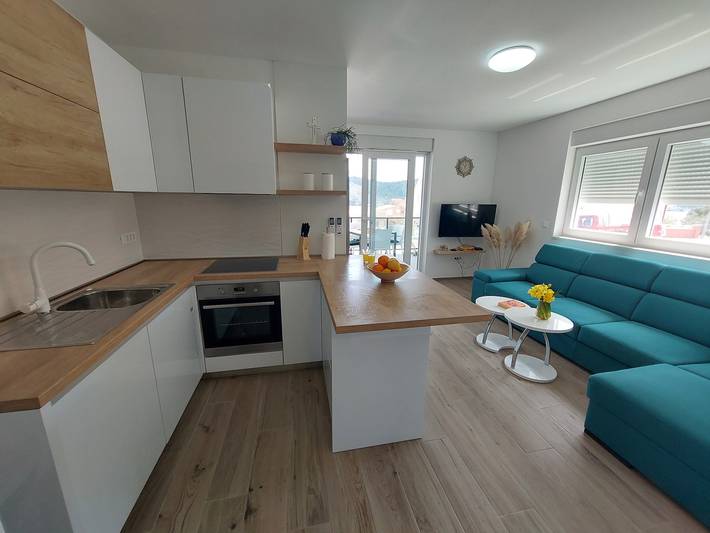 Ferienwohnung für 4 Personen, mit Balkon/Terrasse in Rogoznica