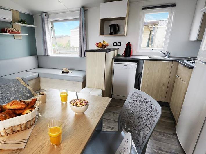 Camping Soleil D'or - Mobilheim 4 personen - Mobilheim Premium Mercredi 2 Schlafzimmer in Vendays-Montalivet, Lesparre-Médoc und Umgebung