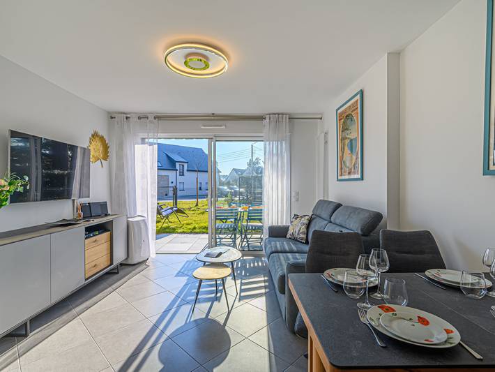 Appartement de vacances pour 4 personnes, avec jardin et terrasse à Carnac