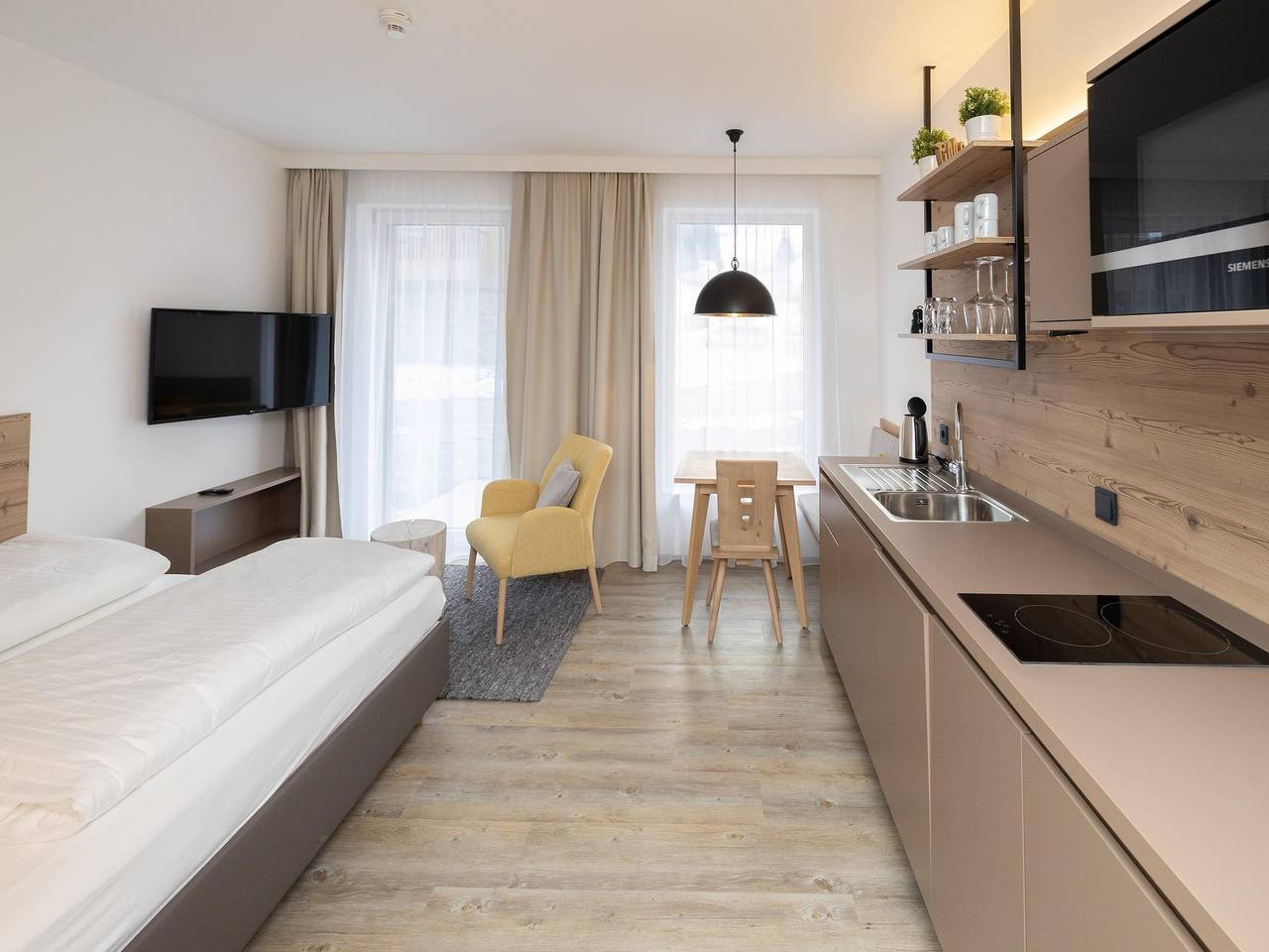 Ganzes Studio, Modernes Studio mit Wohn- und Schlafbereich. in Hinterstoder-Höss, Hinterstoder