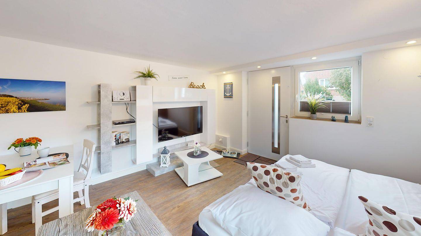 Ganze Wohnung, Moderne, strandnahe Ferienwohnung "Anker" für 2 Gäste und Hund in Grömitz in Grömitz, Ostholstein