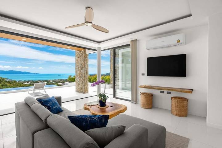 Villa pour 6 personnes, avec piscine ainsi que vue et jardin dans Koh Samui