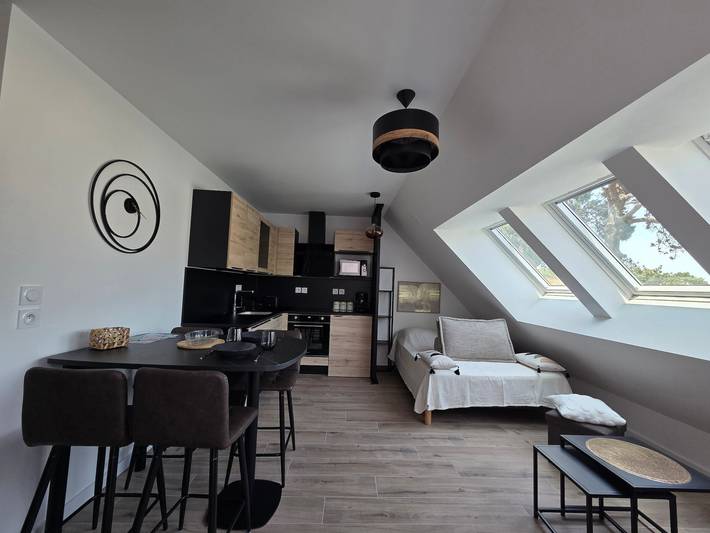 Studio pour 2 personnes, avec Balcon et Terrasse